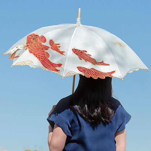女優日傘へのこだわり